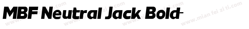 MBF Neutral Jack Bold字体转换